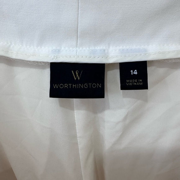 Worthington Cream Women's Trousers with Belt - Picture 8 of 10
